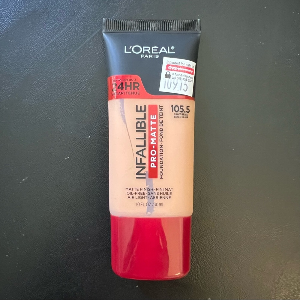 Infallible Pro-Matte Foundation - 105.5 Light Beige Brand New